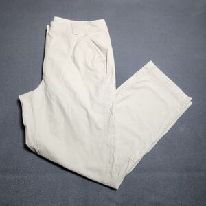 L.L. Bean Women 14 Cream High Rise Straight Leg Cargo Hiking Pants